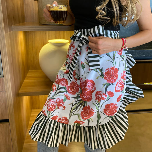 Mandil “red carnation”